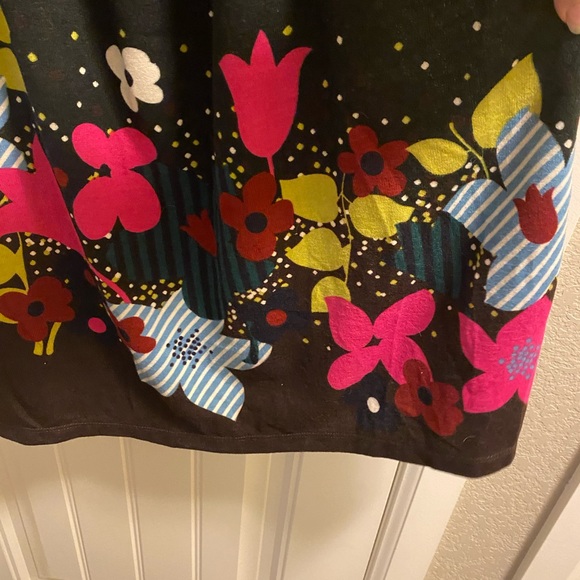 NWT Xhilaration XL Top Black Floral Juniors Tank Style Shirt Knit Material X Lg - Picture 5 of 9